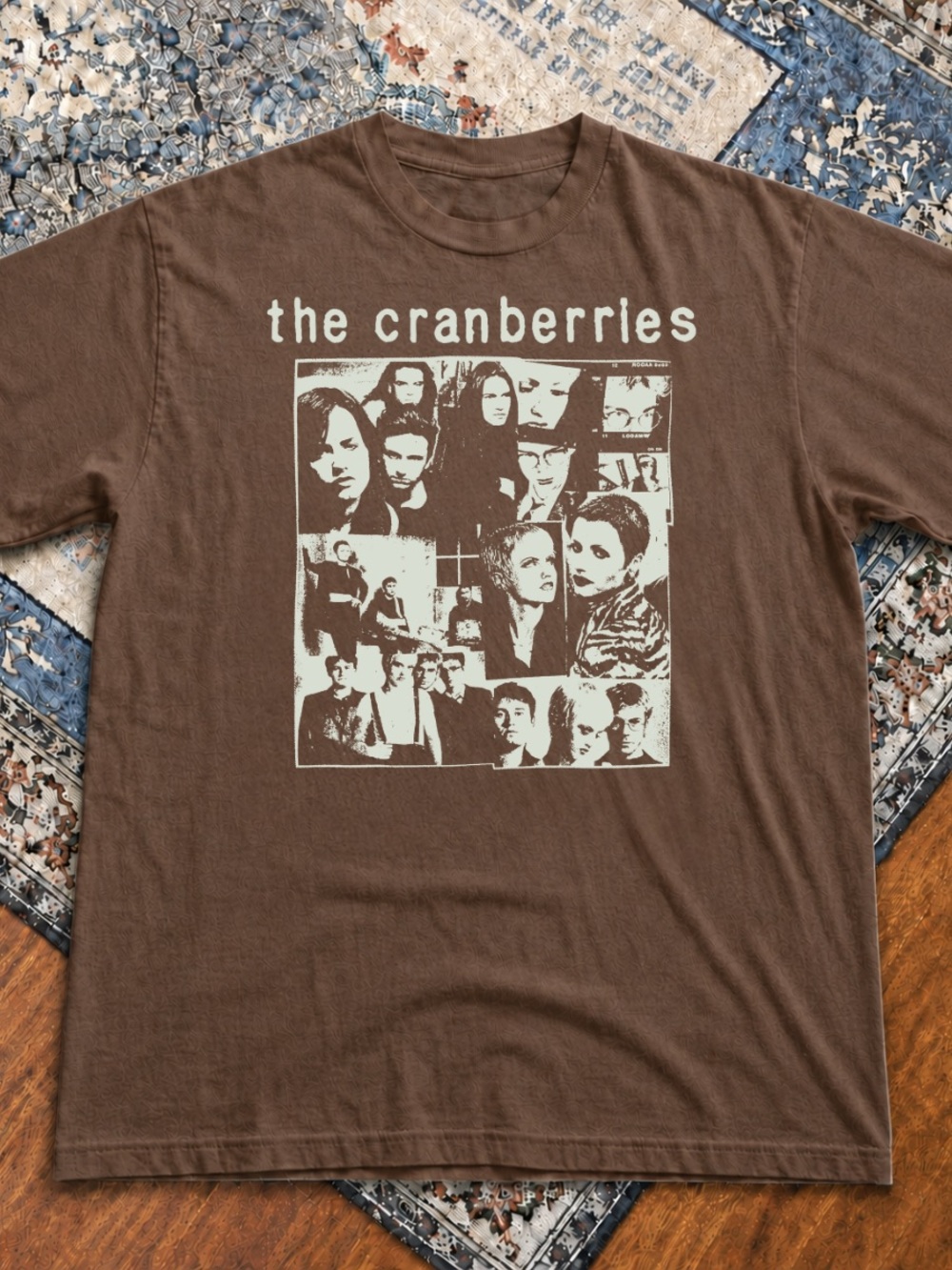 Gildan Brown Savana Cranberries Photo Collage Tee